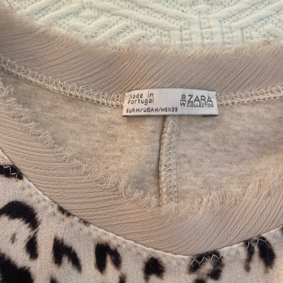 Zara leopard mini dress with front pocket - Picture 4 of 6